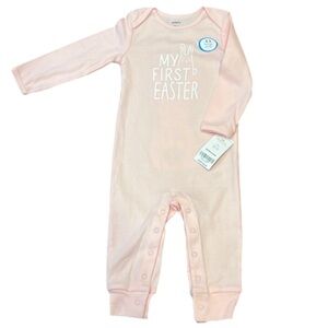 Carter's Light Pink 'My First Easter' Footie Size 12 Months